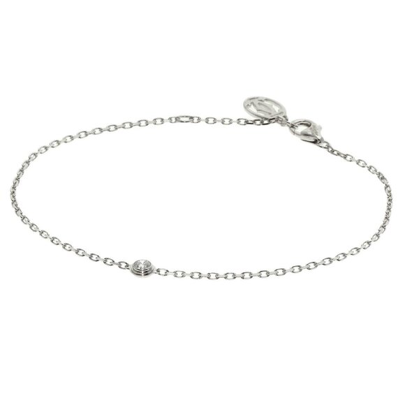 CARTIER 18k White Gold Diamond Charm Bracelet - Picture 1 of 7